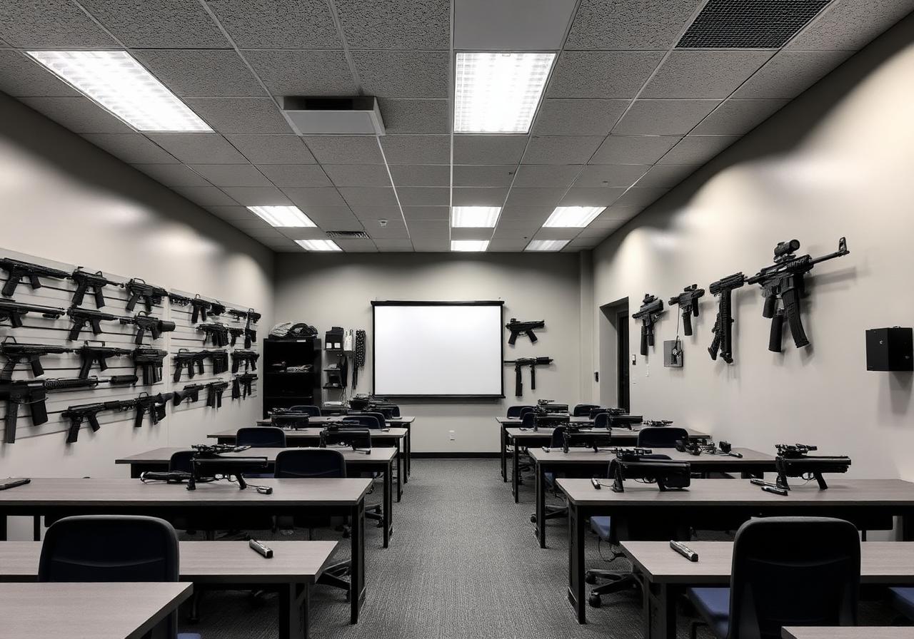 Professional firearms training facility